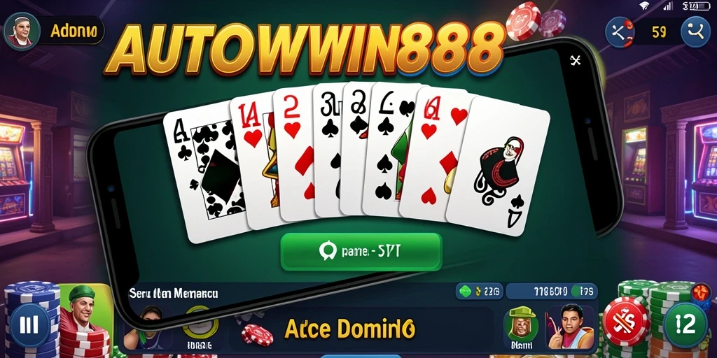 Screenshot gameplay seru dari AUTOWIN88 menunjukkan aksi domino.
