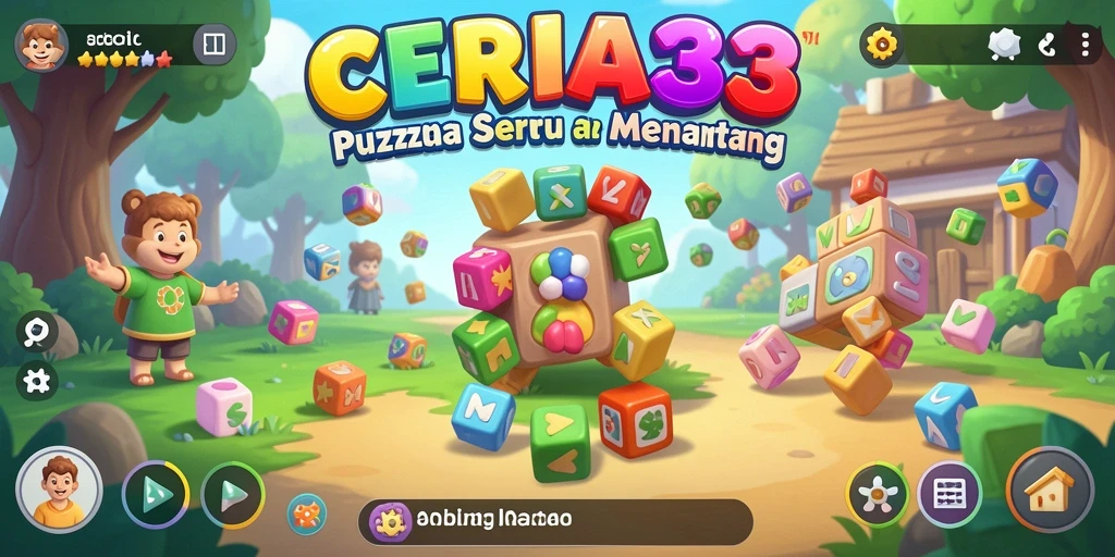Tampilan gameplay CERIA33 yang menantang dan penuh warna.