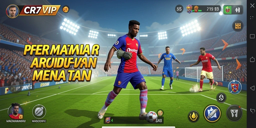 Tampilan gameplay seru dari CR7VIP dengan aksi dan tantangan Arcade.