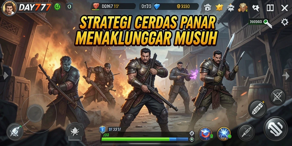 Tangkapan layar DAY777 menampilkan strategi pertempuran yang mendebarkan.