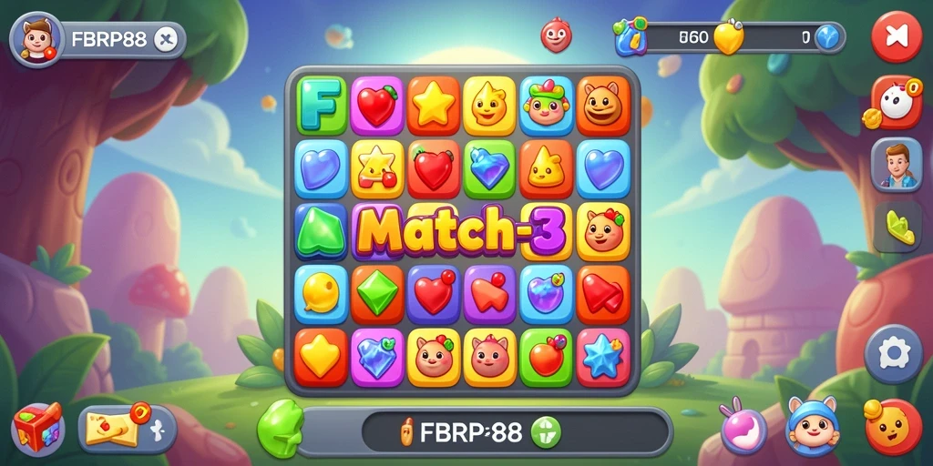 Tampilan gameplay <strong>FBRP88</strong> yang penuh warna dan menarik.