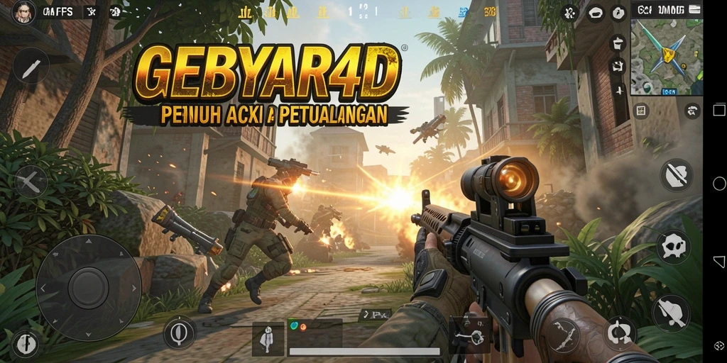 Tampilan gameplay seru dan mendebarkan dari GEBYAR4D.