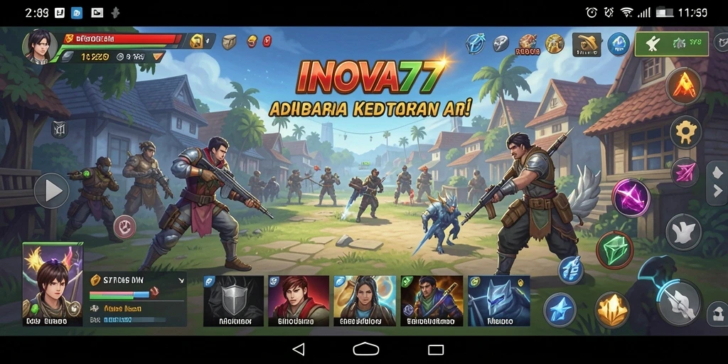 Tampilan screenshot utama INOVA77 menampilkan fitur Utility yang interaktif.