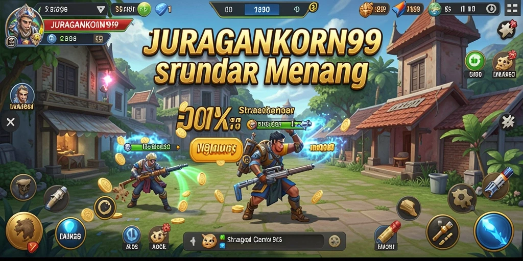 Tampilan gameplay JURAGANKOIN99 yang menegangkan dan penuh strategi.