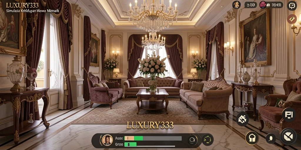 Tampilan gameplay <strong>LUXURY333</strong> dengan grafis yang memukau dan interaksi kreatif.