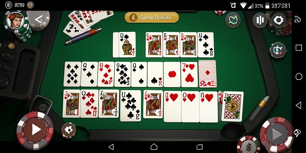 Tangkapan layar utama RR789 menampilkan gameplay seru dalam permainan Domino.