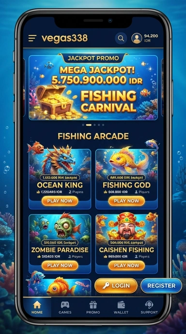 Tampilan utama aplikasi vegas338 dengan navigasi mudah.